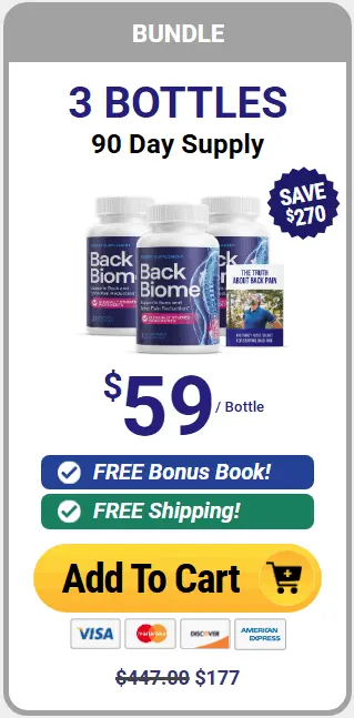 Buy BackBiome 3 bottles